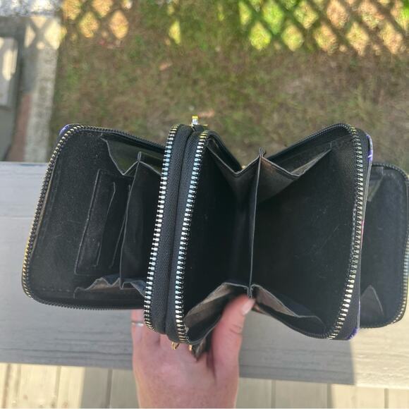 BETTY BOOP Kiss Lips Faux Leather Clutch Crossbody Bag | Colorful - Picture 9 of 9